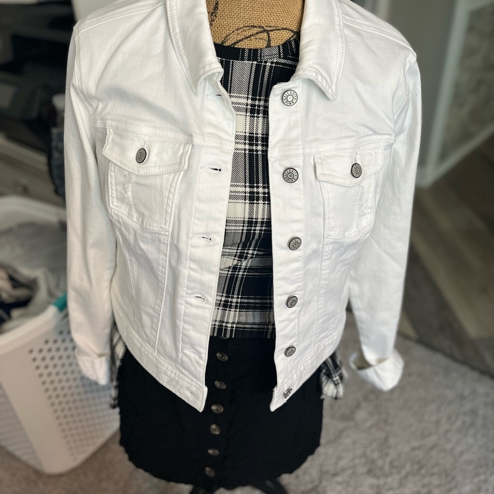 White denim jacket size medium